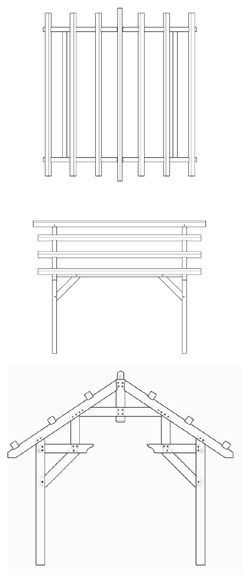 Pavilion - King Post with Purlins